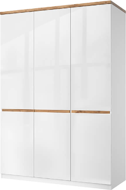 Изображение товара Шкаф Anrex Taurus 3DG H (белый/дуб вотан)