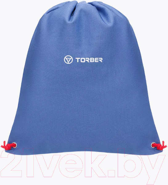 Изображение товара Школьный рюкзак Torber Class X T70041-BR + Мешок для обуви (синий/красный с орнаментом)