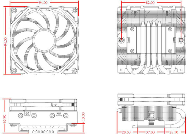 Изображение товара Кулер для процессора ID-Cooling IS-40-XT Black