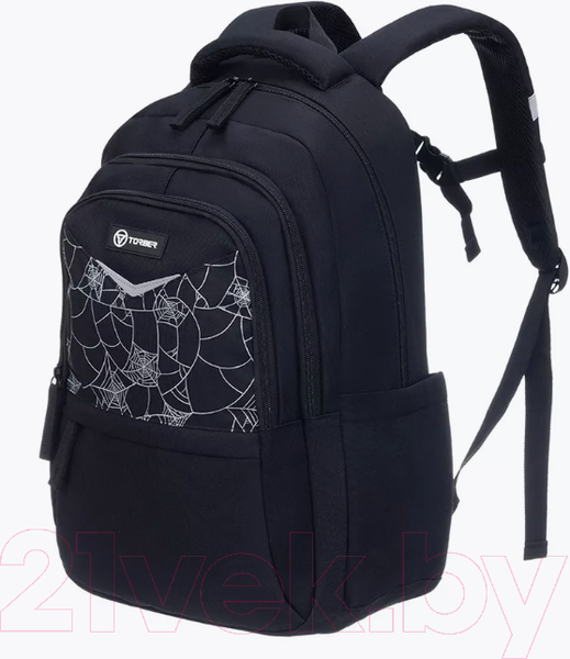 Изображение товара Школьный рюкзак Torber Class X T70041-B + Мешок для обуви (черный с орнаментом)