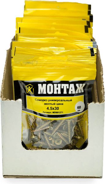 Изображение товара Саморез Монтаж Универсальный 4.5x30 / MD001271 (60шт)