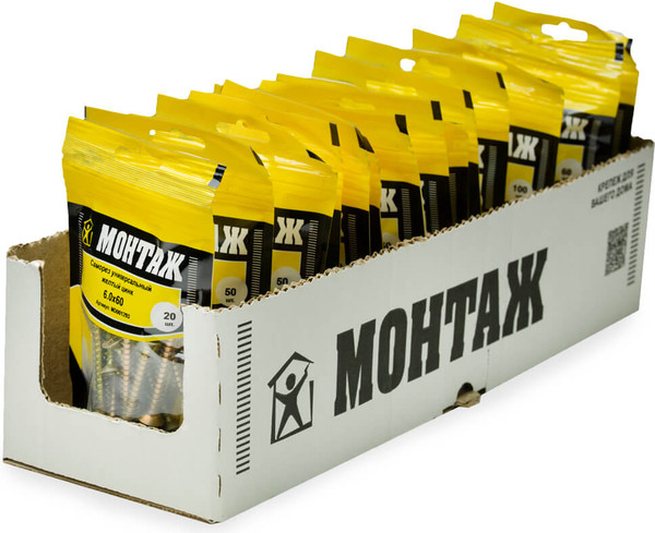 Изображение товара Саморез Монтаж Универсальный 6.0x60 / MD001293 (20шт)