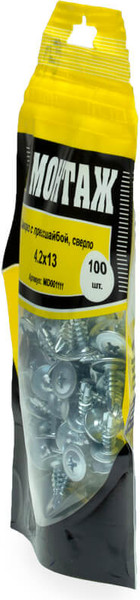 Изображение товара Саморез Монтаж С прессшайбой 4.2x13 / MD001111 (100шт)