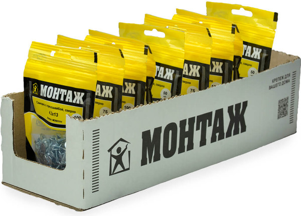 Изображение товара Саморез Монтаж С прессшайбой 4.2x13 / MD001111 (100шт)