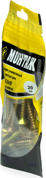 Изображение товара Саморез Монтаж Универсальный 6.0x50 / MD001292 (20шт)