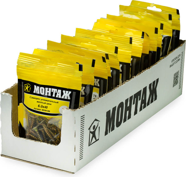 Изображение товара Саморез Монтаж Универсальный 6.0x40 / MD001290 (25шт)