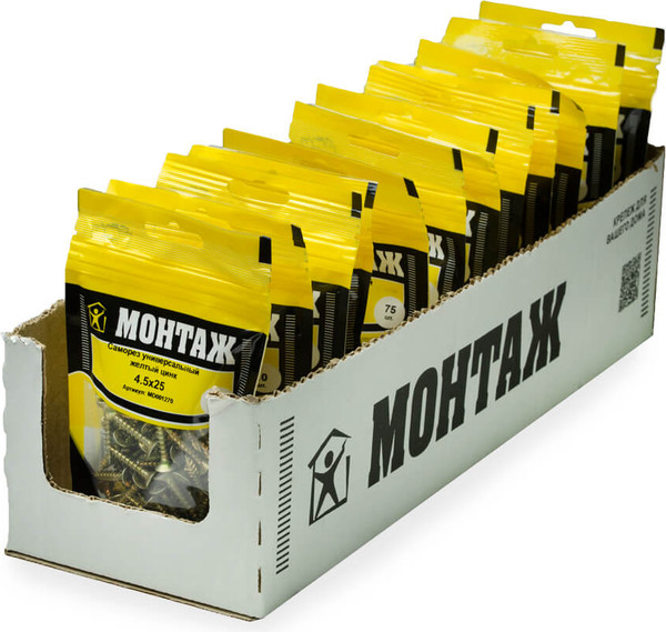 Изображение товара Саморез Монтаж Универсальный 4.5x25 / MD001270 (75шт)