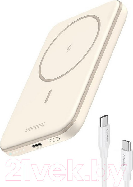 Изображение товара Портативное зарядное устройство Ugreen PB560 5000mAh / 25207 (Off White)