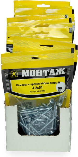 Изображение товара Саморез Монтаж 4.2x51 / MD001053 (90шт)