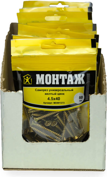 Изображение товара Саморез Монтаж Универсальный 4.5x40 / MD001273 (50шт)