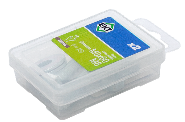 Изображение товара Болт ЕКТ M8х60 DIN933 / B008036 (2шт)