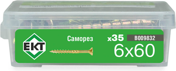 Изображение товара Саморез ЕКТ 6.0x60 / B009832 (35шт)