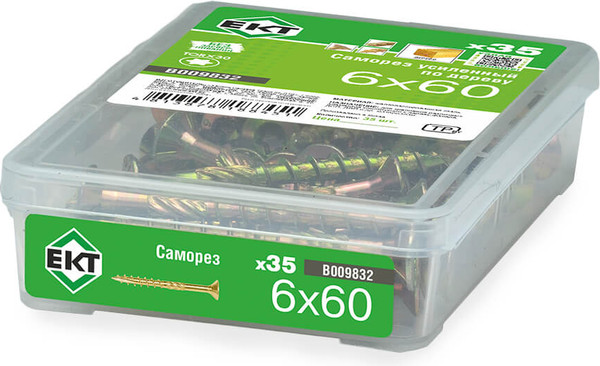 Изображение товара Саморез ЕКТ 6.0x60 / B009832 (35шт)