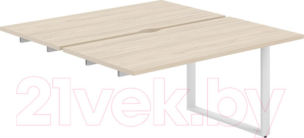 Изображение товара Комплект столов модульных Norden 320x143.8x75 / AG.126.AR.V.72.WH (белый/акация равелло)