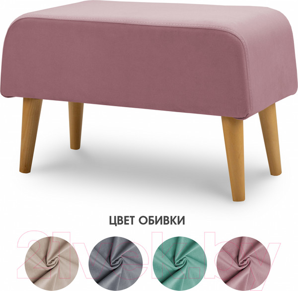 Изображение товара Пуф Mio Tesoro Берн (Evita 09/натуральное дерево)