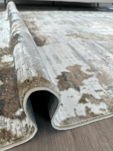 Изображение товара Коврик Radjab Carpet Бьянка Прямоугольник D009A / 8448RK-B (0.8x1.5, Cream Shirink/Vizon Fdy)