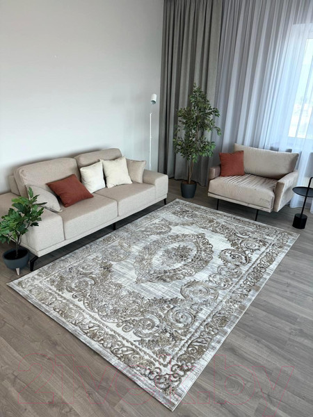 Изображение товара Ковер Radjab Carpet Бьянка Прямоугольник N004D / 7946RK-B (2x2.9, Cream Shirink/Vizon Fdy)