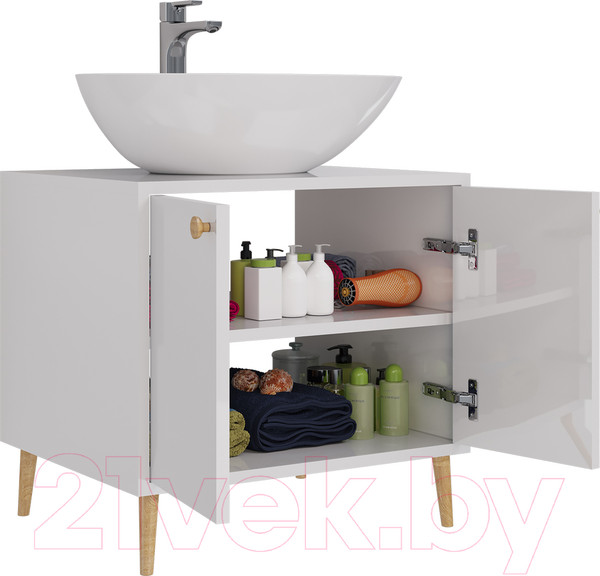 Изображение товара Тумба с умывальником Dreja Luno 60 + Триумф