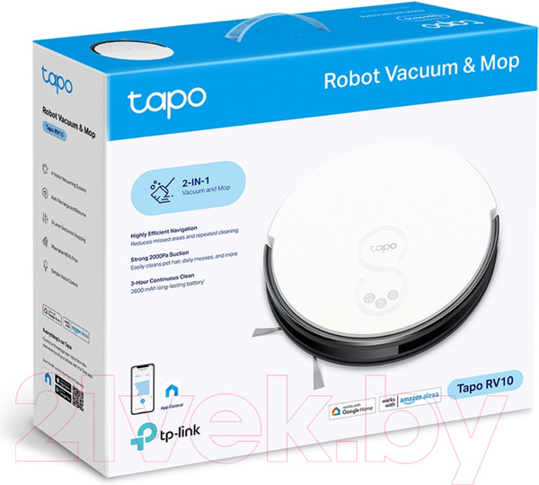 Изображение товара Робот-пылесос TP-Link Tapo RV10 ( белый/черный)