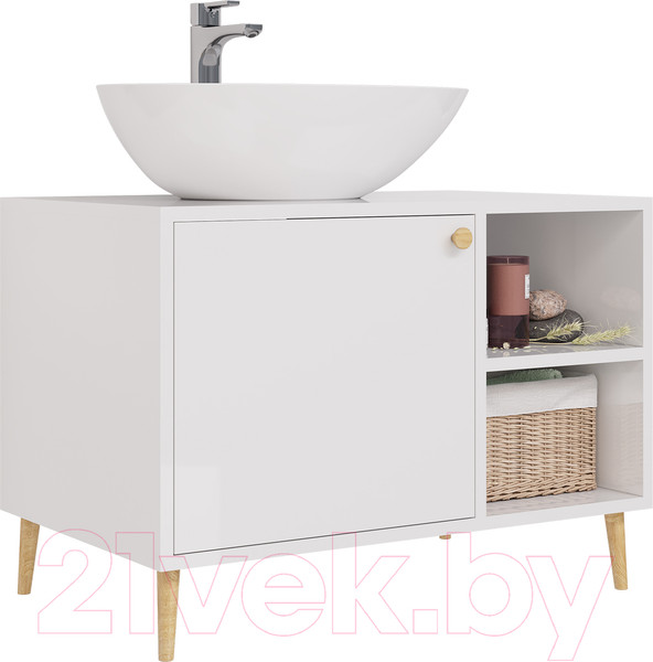 Изображение товара Тумба с умывальником Dreja Luno 80 + Триумф