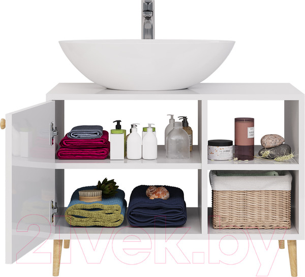 Изображение товара Тумба с умывальником Dreja Luno 80 + Триумф