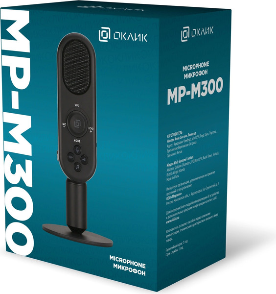 Изображение товара Микрофон Оклик MP-M300 (черный)