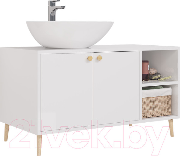 Изображение товара Тумба с умывальником Dreja Luno 100 + Триумф