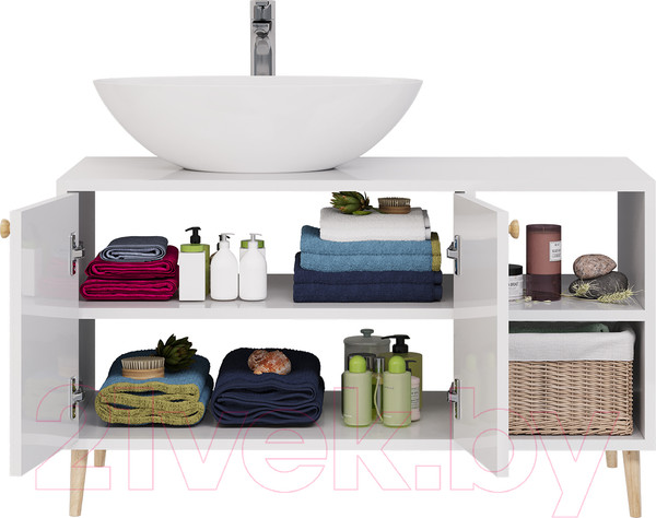 Изображение товара Тумба с умывальником Dreja Luno 100 + Триумф