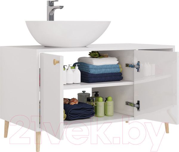 Изображение товара Тумба с умывальником Dreja Luno 100 + Триумф
