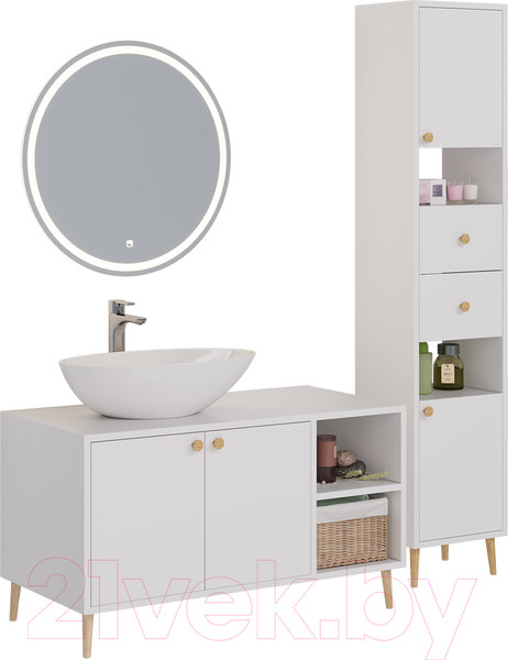 Изображение товара Тумба с умывальником Dreja Luno 100 + Триумф