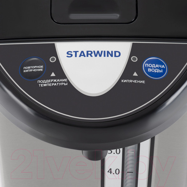 Изображение товара Термопот StarWind STP5741 (черный/серебристый)