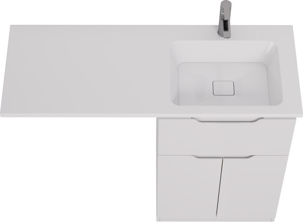 Изображение товара Тумба с умывальником Dreja Vega 60 + Wing 120 R