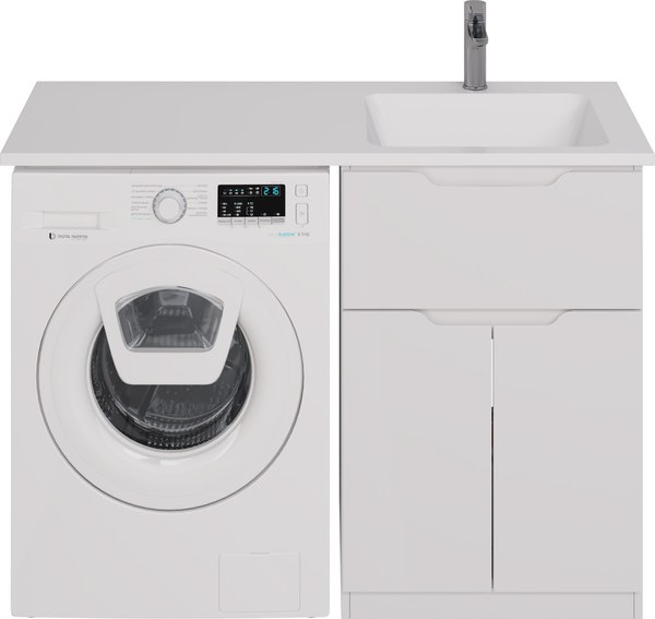 Изображение товара Тумба с умывальником Dreja Vega 60 + Wing 120 R