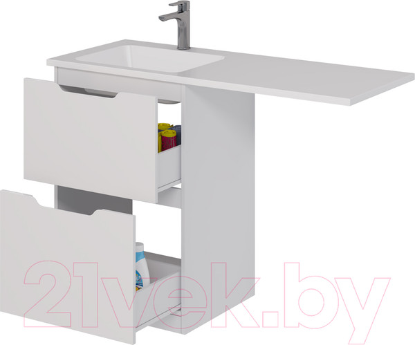 Изображение товара Тумба с умывальником Dreja Bona 60 + Wing 120 L