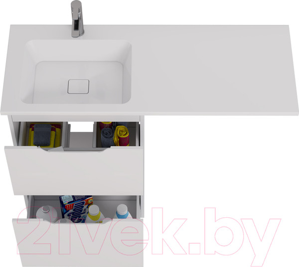 Изображение товара Тумба с умывальником Dreja Bona 60 + Wing 120 L