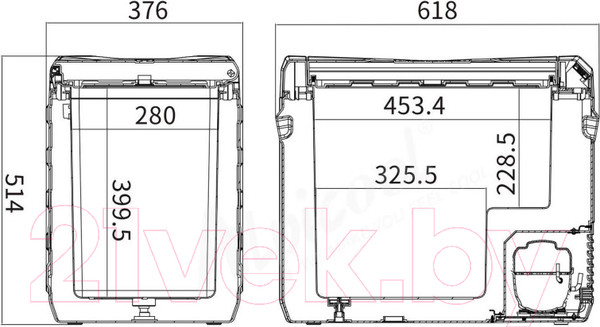 Изображение товара Автохолодильник Alpicool NL50 (12/24)