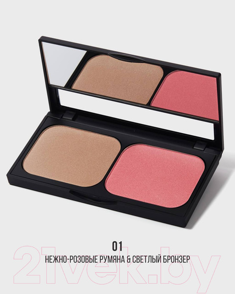 Изображение товара Палетка для скульптурирования PROMAKEUP Laboratory Sunset Бронзатор + румяна тон 01