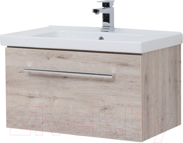 Изображение товара Тумба с умывальником Dreja Big Inn 80 / 77.0204D + Гармония 80 (дуб кантри)