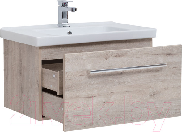 Изображение товара Тумба с умывальником Dreja Big Inn 80 / 77.0204D + Гармония 80 (дуб кантри)