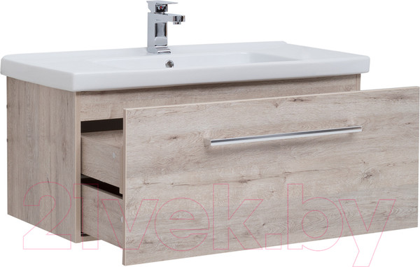 Изображение товара Тумба с умывальником Dreja Big Inn 100 / 77.0206D + Гармония 100 (дуб кантри)