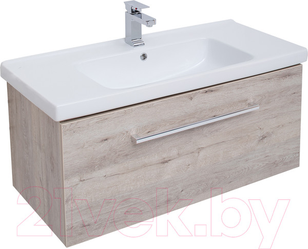 Изображение товара Тумба с умывальником Dreja Big Inn 100 / 77.0206D + Гармония 100 (дуб кантри)