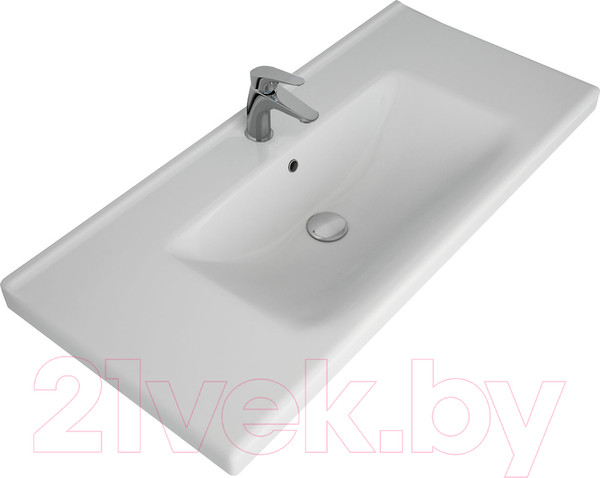 Изображение товара Тумба с умывальником Dreja Big Inn 100 / 77.0206D + Гармония 100 (дуб кантри)