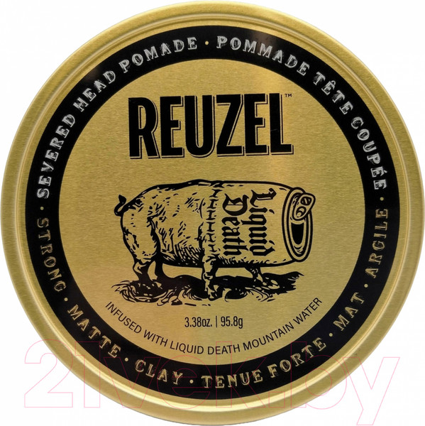 Изображение товара Глина для укладки волос Reuzel Severed Head Strong Hold Clay Pomade Liquid Death (95.8г)