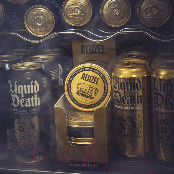 Изображение товара Глина для укладки волос Reuzel Severed Head Strong Hold Clay Pomade Liquid Death (95.8г)