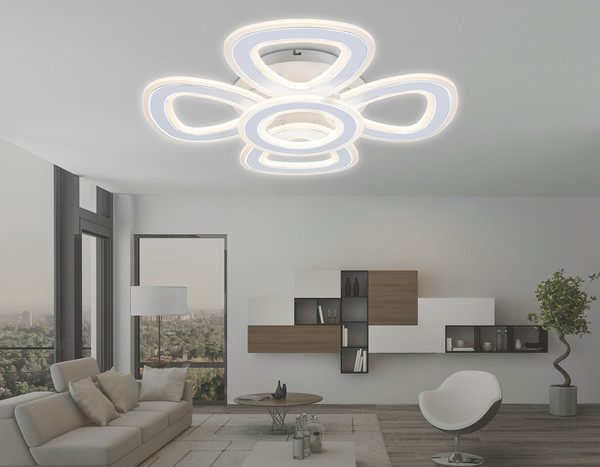 Изображение товара Люстра Ambrella FA8925/4+1 WH/CH (белый/хром)