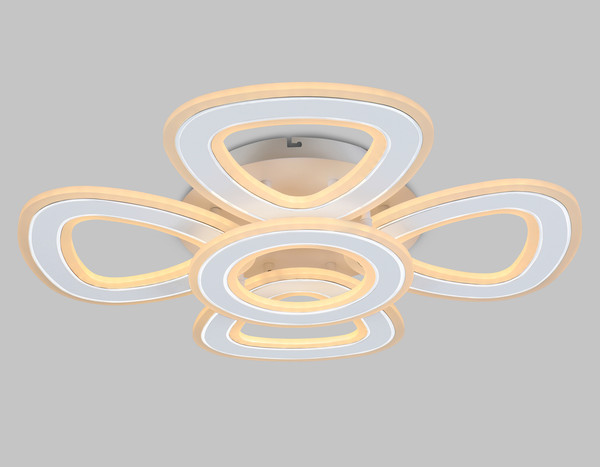 Изображение товара Люстра Ambrella FA8925/4+1 WH/CH (белый/хром)
