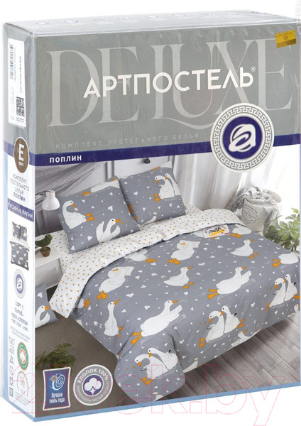 Изображение товара Комплект постельного белья АртПостель Гусиные лапки 920