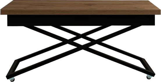 Изображение товара Стол-трансформер Levmar Apollo D38/S53 (дуб вотан/черные опоры)