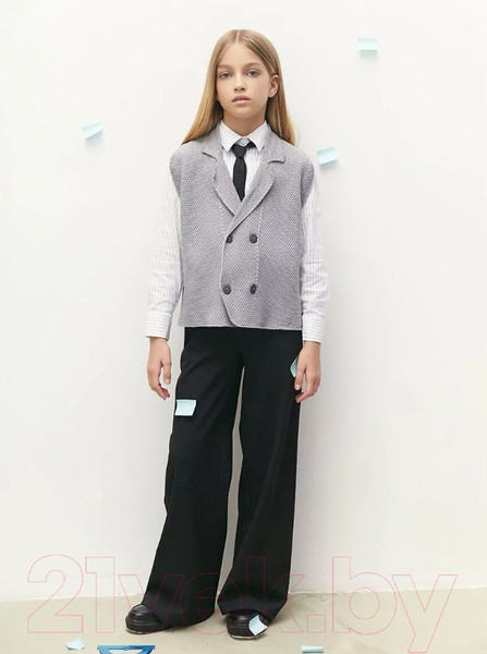 Изображение товара Жилет детский Amarobaby Pure Love School Vest / AB-OD24-PLSV1001/11-128 (серый, р.128)