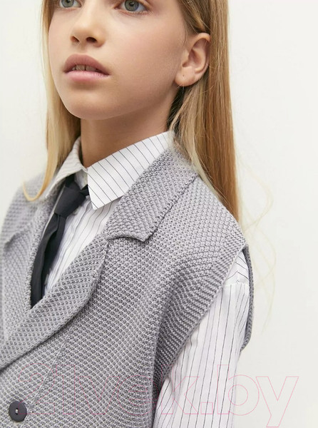 Изображение товара Жилет детский Amarobaby Pure Love School Vest / AB-OD24-PLSV1001/11-128 (серый, р.128)
